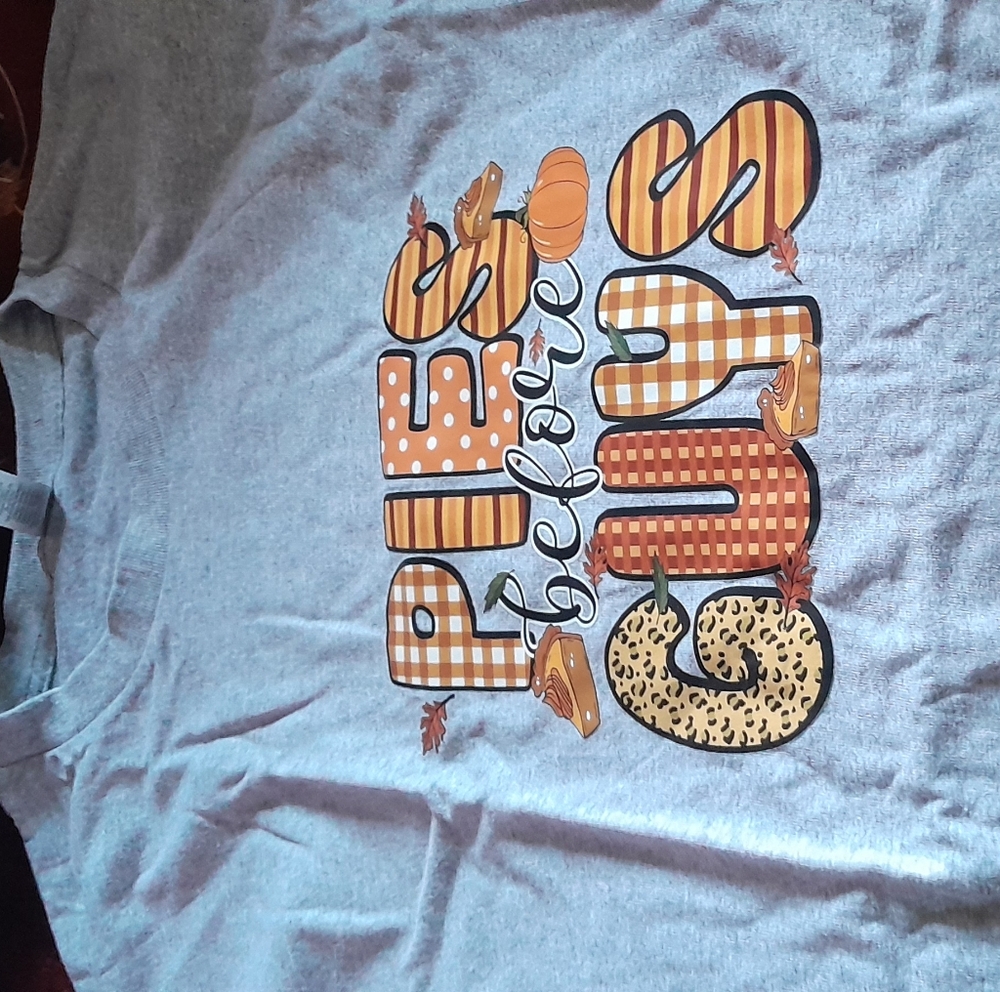 Stylish Gray Believe Tee